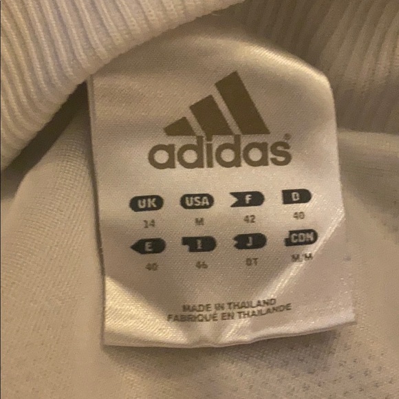 Adidas White olive stripe track jacket - Picture 2 of 2